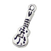 Pendant. Fashion Zinc Alloy jewelry findings.Guitar 20x7mm. Sold by KG
