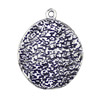 Pendant. Fashion Zinc Alloy jewelry findings.Round 24x19mm. Sold by KG
