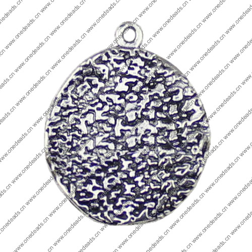 Pendant. Fashion Zinc Alloy jewelry findings.Round 24x19mm. Sold by KG