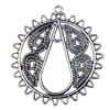 Pendant. Fashion Zinc Alloy jewelry findings.43x39mm. Sold by KG
