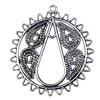 Pendant. Fashion Zinc Alloy jewelry findings.43x39mm. Sold by KG