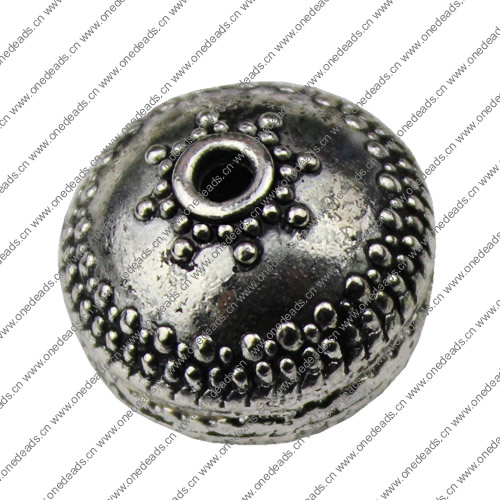 Beads. Fashion Zinc Alloy jewelry findings.17x17mm. Hole size:2.5mm. Sold by KG