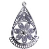 Pendant. Fashion Zinc Alloy jewelry findings. 53x35mm. Sold by KG
