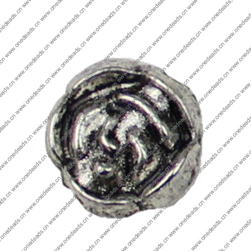 Beads. Fashion Zinc Alloy jewelry findings.10x10mm. Hole size:2mm. Sold by KG