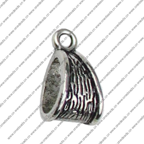 Bail Beads. Fashion Zinc Alloy Jewelry Findings.13.5x7.5mm.Inner dia:8x5mm Sold by KG