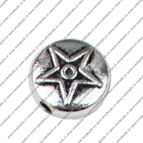 Beads. Fashion Zinc Alloy jewelry findings.9x9mm. Hole size:2mm. Sold by KG