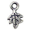 Pendant. Fashion Zinc Alloy jewelry findings.Leaf 12x6mm. Sold by KG