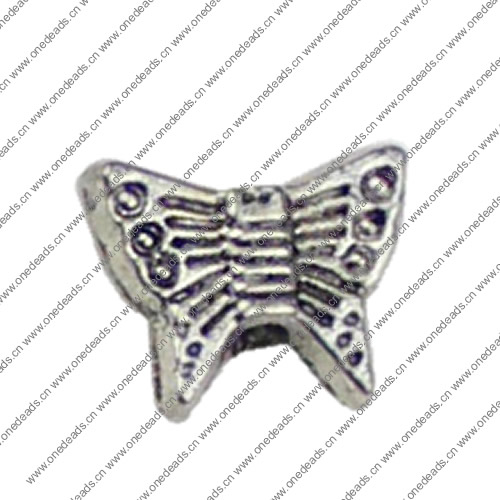 Beads. Fashion Zinc Alloy jewelry findings.10x8mm. Hole size:2mm. Sold by KG