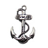 Pendant. Fashion Zinc Alloy jewelry findings. Anchor 28x18mm. Sold by KG
