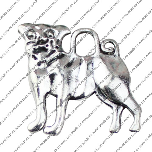 Pendant. Fashion Zinc Alloy jewelry findings.Animal 17x20mm. Sold by KG