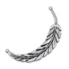 Pendant. Fashion Zinc Alloy jewelry findings.Plume 88x16mm. Sold by KG
