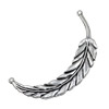 Pendant. Fashion Zinc Alloy jewelry findings.Plume 88x16mm. Sold by KG