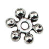 Beads Caps. Fashion Zinc Alloy Jewelry Findings.7.5x7.5mm Hole size:2mm. Sold by KG
