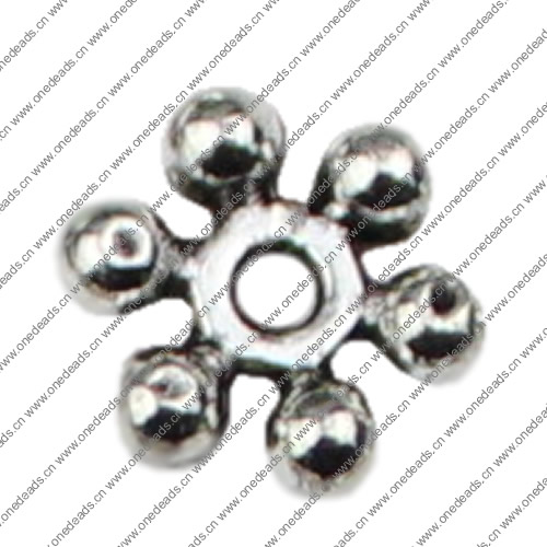 Beads Caps. Fashion Zinc Alloy Jewelry Findings.7.5x7.5mm Hole size:2mm. Sold by KG
