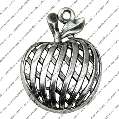 Pendant. Fashion Zinc Alloy jewelry findings. Fruit 39x29mm. Sold by KG
