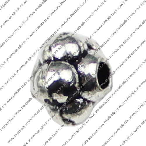 Beads. Fashion Zinc Alloy jewelry findings.5x6mm. Hole size:1.5mm. Sold by KG