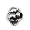 Beads. Fashion Zinc Alloy jewelry findings.5x6mm. Hole size:1.5mm. Sold by KG
