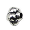 Beads. Fashion Zinc Alloy jewelry findings.5x6mm. Hole size:1.5mm. Sold by KG