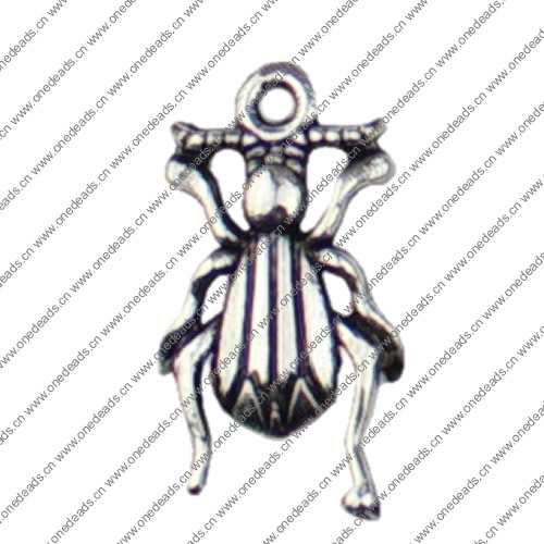 Pendant. Fashion Zinc Alloy jewelry findings. Animal 18x9mm. Sold by KG