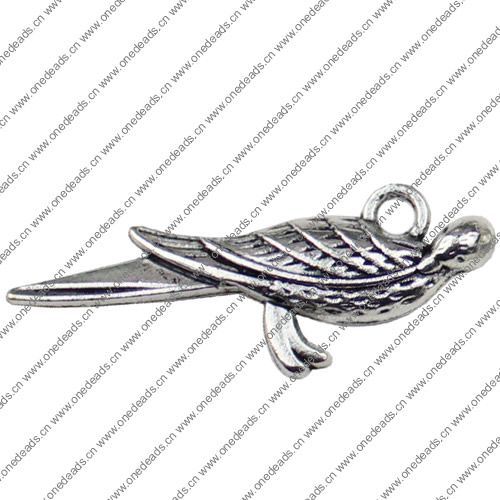 Pendant. Fashion Zinc Alloy jewelry findings. Animal 31x14mm. Sold by KG