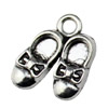 Pendant. Fashion Zinc Alloy jewelry findings. Shoes 18x14mm. Sold by KG
