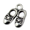 Pendant. Fashion Zinc Alloy jewelry findings. Shoes 18x14mm. Sold by KG