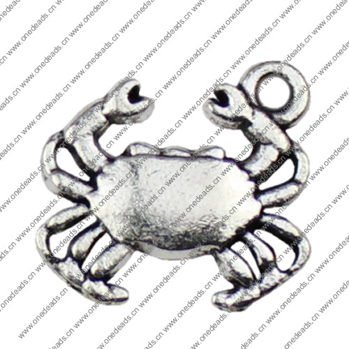 Pendant. Fashion Zinc Alloy jewelry findings. Animal 16x15mm. Sold by KG