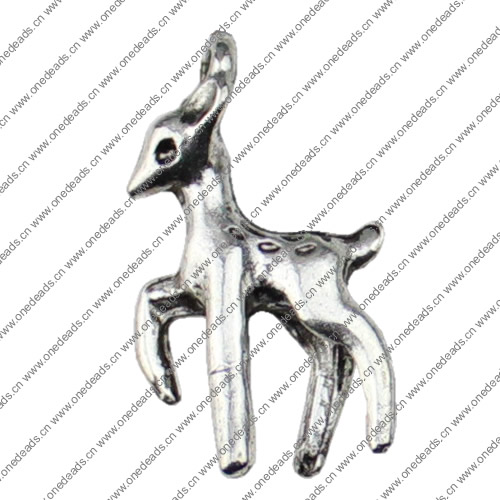 Pendant. Fashion Zinc Alloy jewelry findings. Animal 22x13mm. Sold by KG