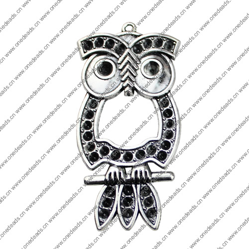 Pendant. Fashion Zinc Alloy jewelry findings. Animal 69x34mm. Sold by KG