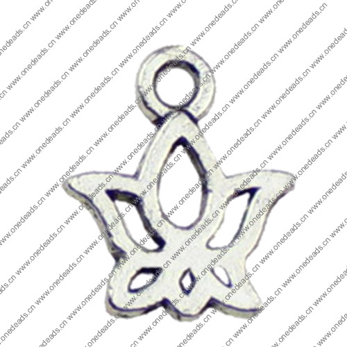Pendant. Fashion Zinc Alloy jewelry findings. 18x11mm. Sold by KG