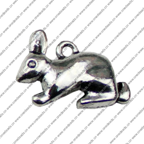 Pendant. Fashion Zinc Alloy jewelry findings. Animal 20x24.5mm. Sold by KG