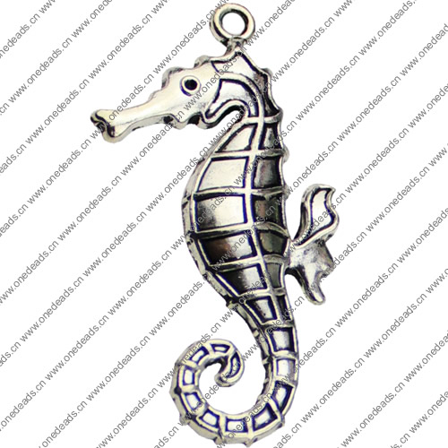 Pendant. Fashion Zinc Alloy jewelry findings. Animal 58x31mm. Sold by KG