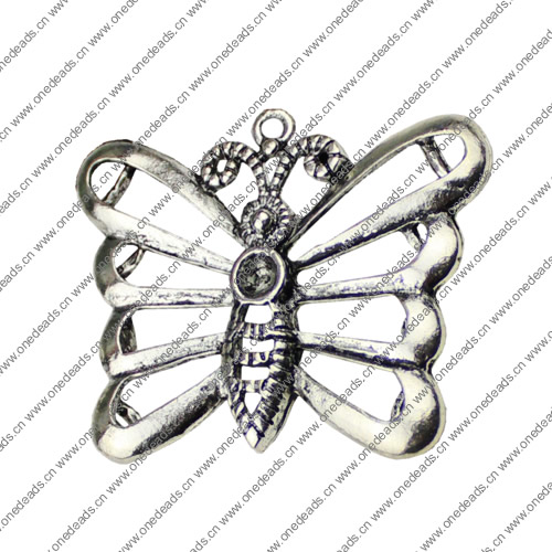 Pendant. Fashion Zinc Alloy jewelry findings.Animal 46x52mm. Sold by KG