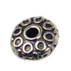 Beads. Fashion Zinc Alloy jewelry findings.8.5x4mm. Hole size:2mm. Sold by KG