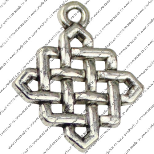 Pendant. Fashion Zinc Alloy jewelry findings.26x21mm. Sold by KG