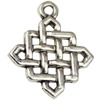 Pendant. Fashion Zinc Alloy jewelry findings.26x21mm. Sold by KG
