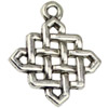 Pendant. Fashion Zinc Alloy jewelry findings.26x21mm. Sold by KG