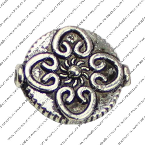 Beads. Fashion Zinc Alloy jewelry findings. 14x13mm. Hole size:1mm. Sold by KG