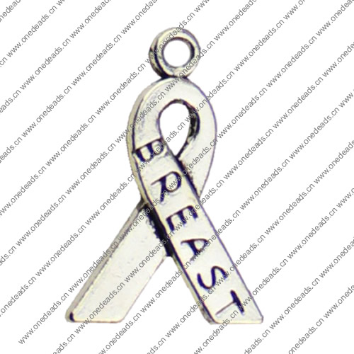 Pendant. Fashion Zinc Alloy jewelry findings. 24x11mm. Sold by KG