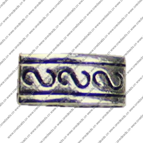 Beads. Fashion Zinc Alloy jewelry findings. 5x10mm. Hole size:1mm. Sold by KG