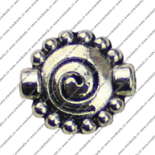 Beads. Fashion Zinc Alloy jewelry findings. 11x10mm. Hole size:1mm. Sold by KG