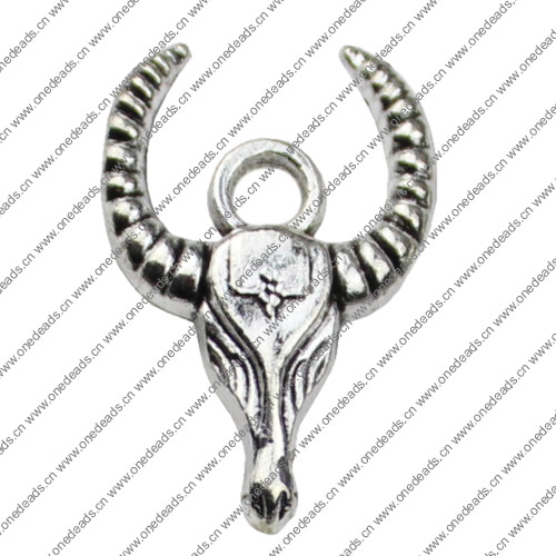 Pendant. Fashion Zinc Alloy jewelry findings. Animal Head 28x18mm. Sold by KG