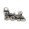 Pendant. Fashion Zinc Alloy jewelry findings. Train 38x11mm. Sold by KG
