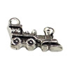 Pendant. Fashion Zinc Alloy jewelry findings. Train 38x11mm. Sold by KG