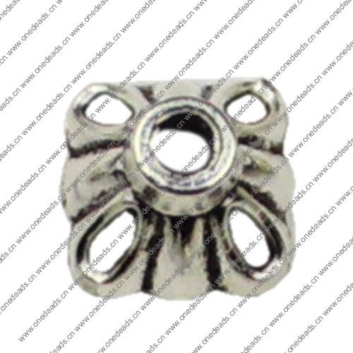 Beads Caps. Fashion Zinc Alloy Jewelry Findings.7x7mm Hole size:2mm. Sold by KG