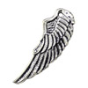 Pendant. Fashion Zinc Alloy jewelry findings. Wing 40x14mm. Sold by KG