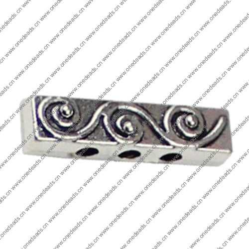Beads. Fashion Zinc Alloy jewelry findings. 18x5mm. Hole size:2mm. Sold by KG
