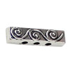 Beads. Fashion Zinc Alloy jewelry findings. 18x5mm. Hole size:2mm. Sold by KG
