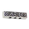 Beads. Fashion Zinc Alloy jewelry findings. 18x5mm. Hole size:2mm. Sold by KG