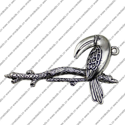 Pendant. Fashion Zinc Alloy jewelry findings. Animal 63x39mm. Sold by KG